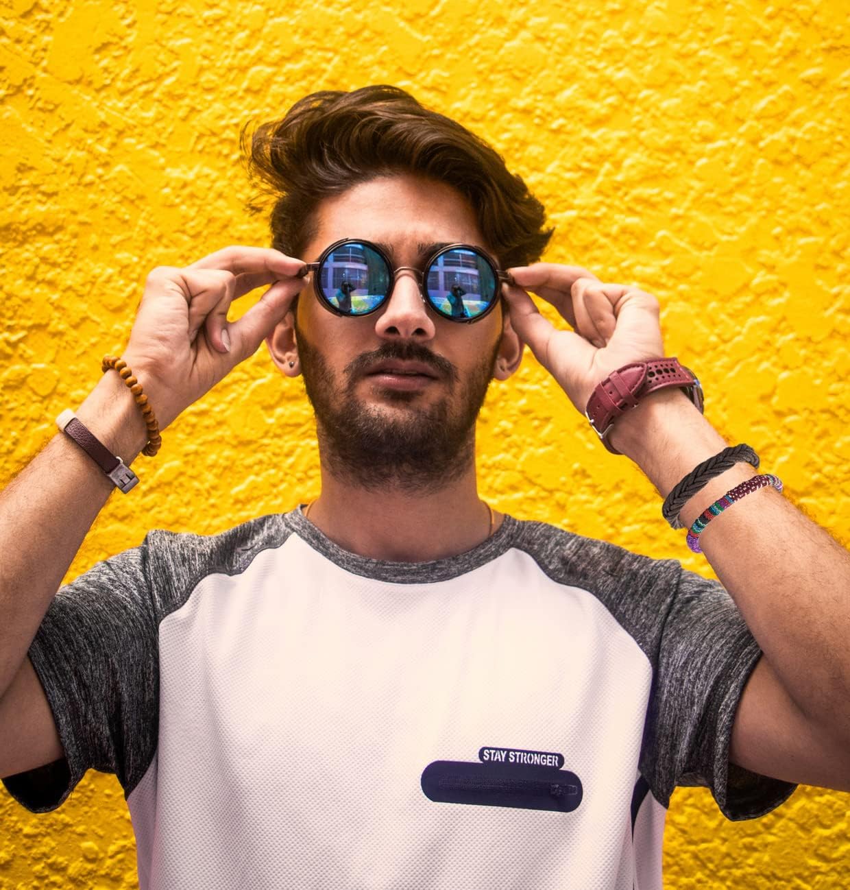 FIRAZIO 35PCS Braided Leather Bracelets for Men Women Wrap Wood Beads Cuff Bracelet Hemp Cords Ethnic Tribal Handmade Wrap Wristband Bracelets Set Adjustable - Image 6