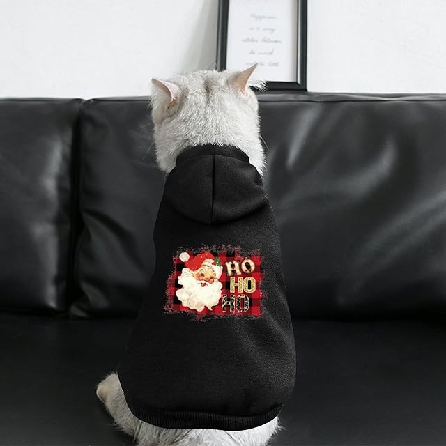 Foto 3 de 7 de HO HO HO Sudaderas con Capucha para Perros pequeños Ropa para Perros pequeños Chaleco Ropa para Chihuahua…