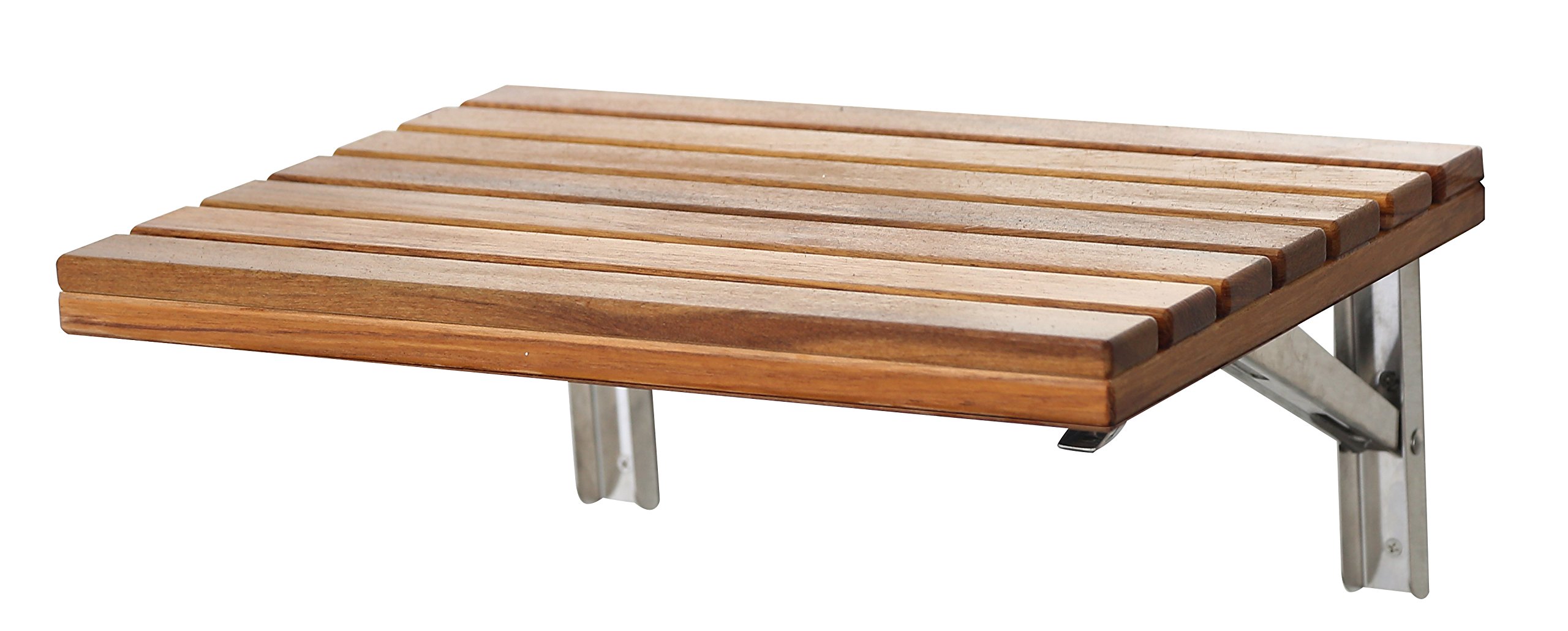 Buy Wall Fold Teak Shower Bench Goreme 24 in x 12.6 in Bathroom