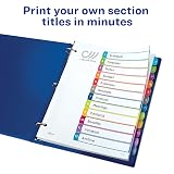 Avery Table of Contents Dividers, 12-Tab, Multicolor, 1 Set – view 2