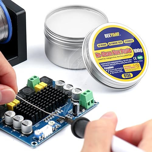 Miniatura 5 de 3.52oz/100g Flujo de soldadura, sin pasta de flujo de soldadura limpia, fundente para soldadura, flujo de soldadura SMD para electrónica PCB SMD BGA