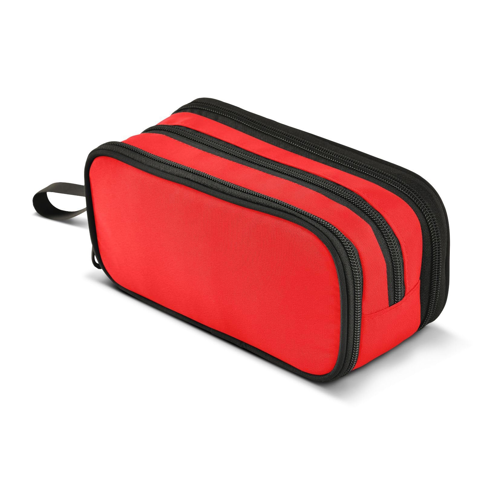 JUNZAN Red Pencil Bag Aesthetic Pencil Case Pen Pouch for Women Men School Office College Stationery Supplies