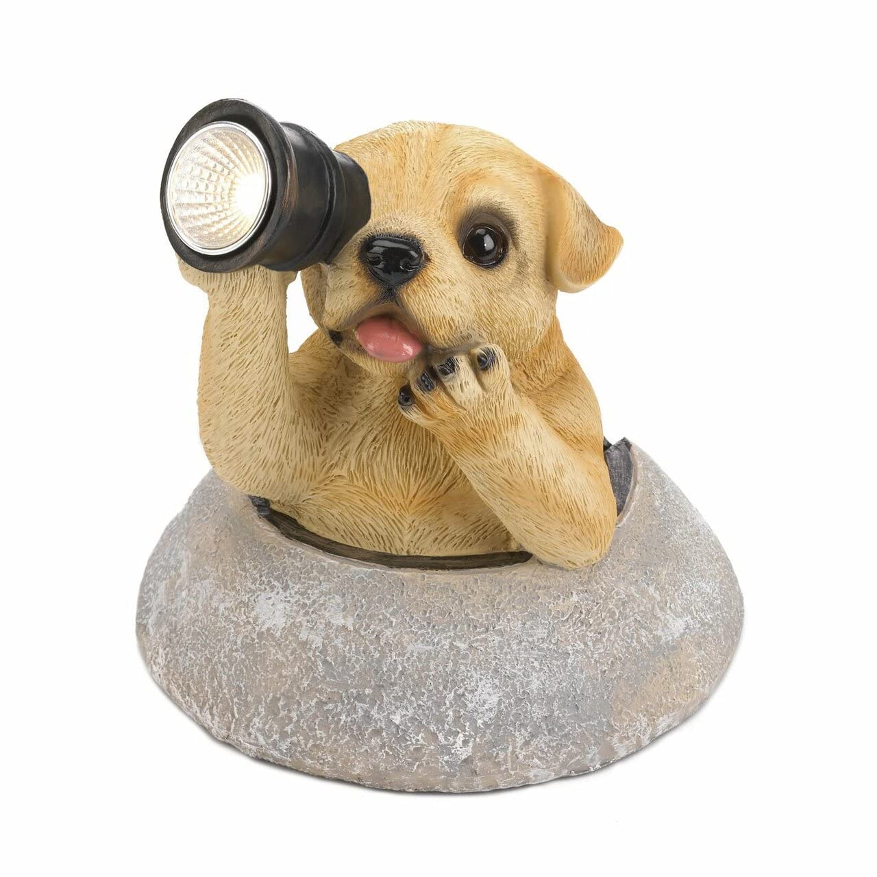 Sunshine Megastore 10018990 Puppy with Telescope Solar Light