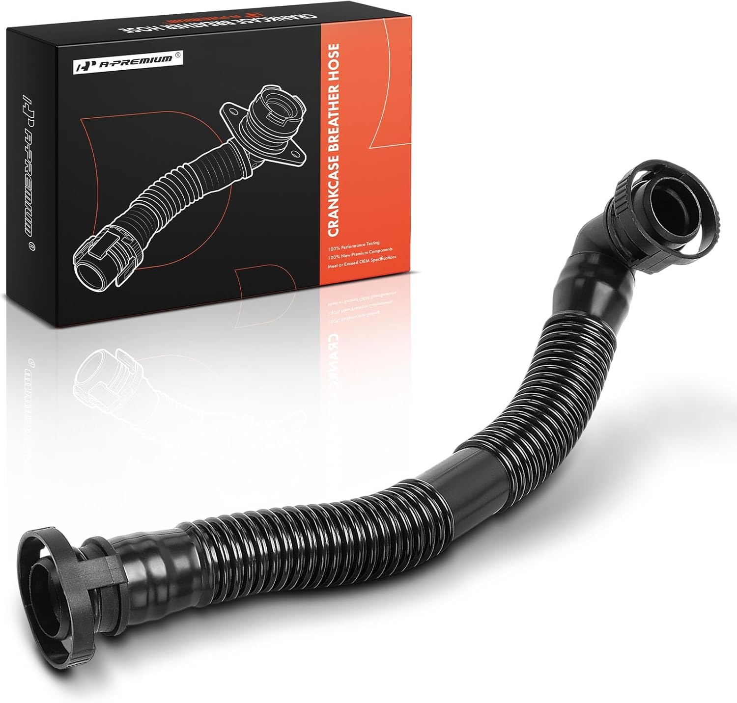 A-Premium Engine Crankcase Breather Hose Compatible with BMW E53 Series X5 2000-2003 4.4L, 2002-2003 4.6L