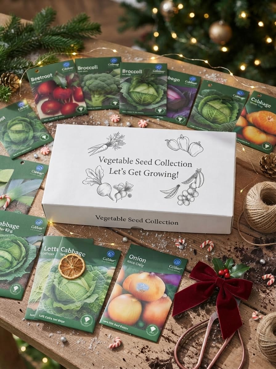 Grow Your Own Vegetable Seeds Gift Box Gardening Gift (10 Pack Gift Set)