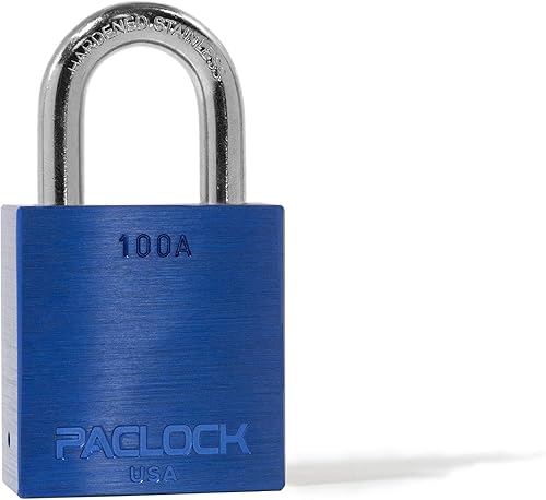 PACLOCK Candado de la serie 100A, compre American Act obediente, 1-316" de alto duro. Grillo de acero inoxidable, cilindro de 6 pines de alta