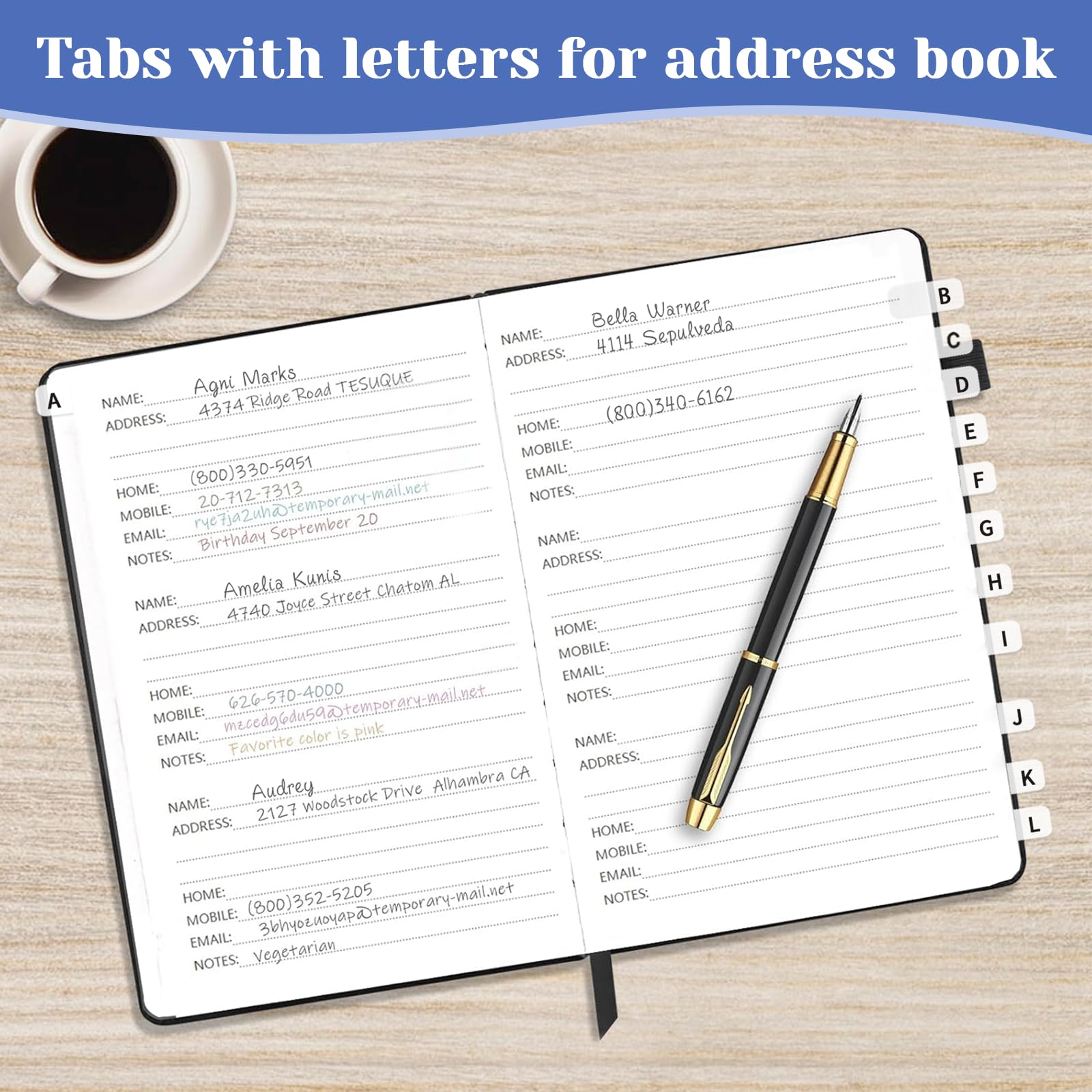 Amazon.com : A-Z Sticky Alphabet Tabs, 208PCS Index Labels for