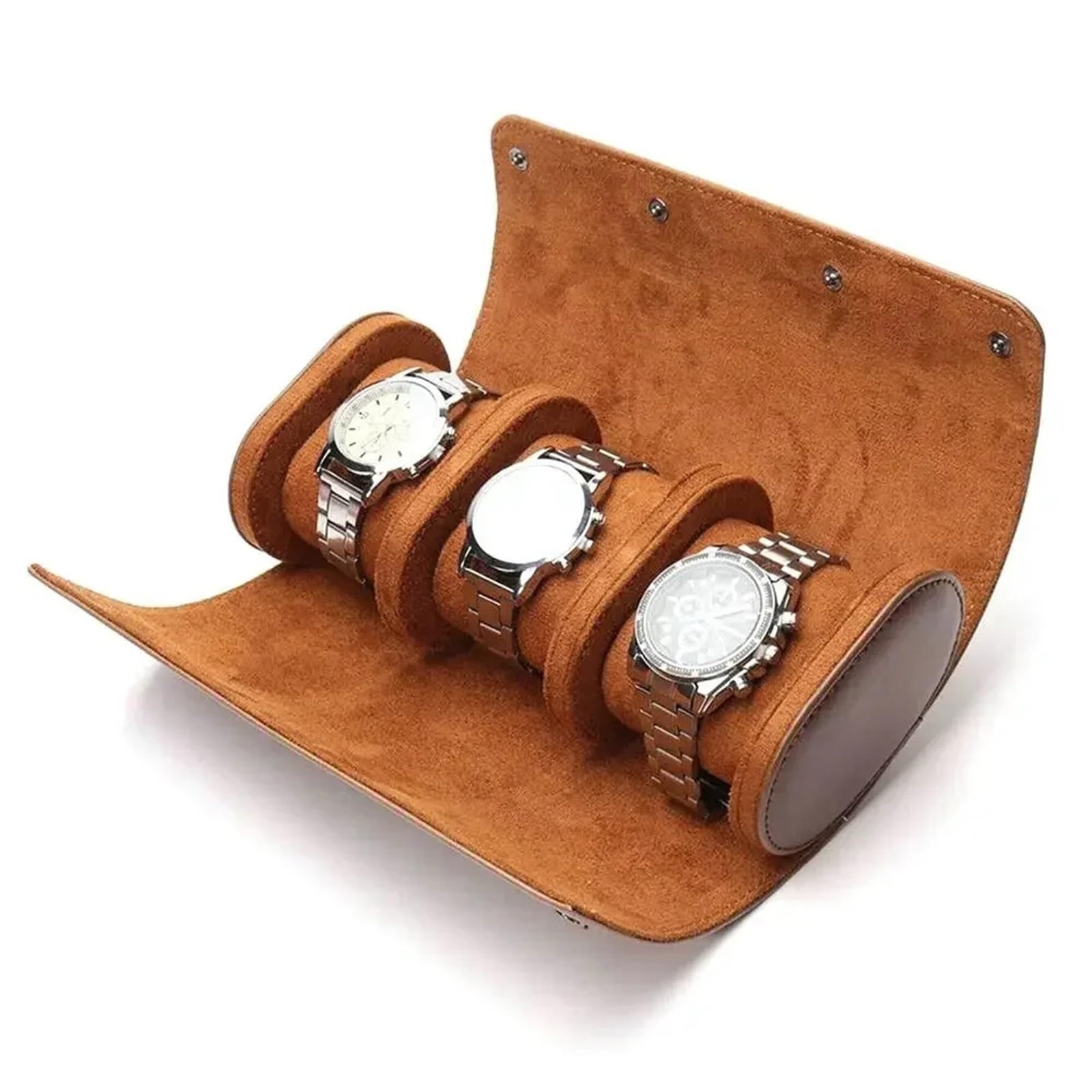 2 Scomparti for Orologio Con Slot 1/2/3 Per Orologi | Custodia da viaggio portatile da trasporto, custodia da viaggio, in pelle PU, flanella, regalo