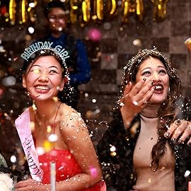 AOPRIE Birthday Crown for Women Girls - Princess Tiara with Rhinestones and Happy Birthday Accessories, Blue