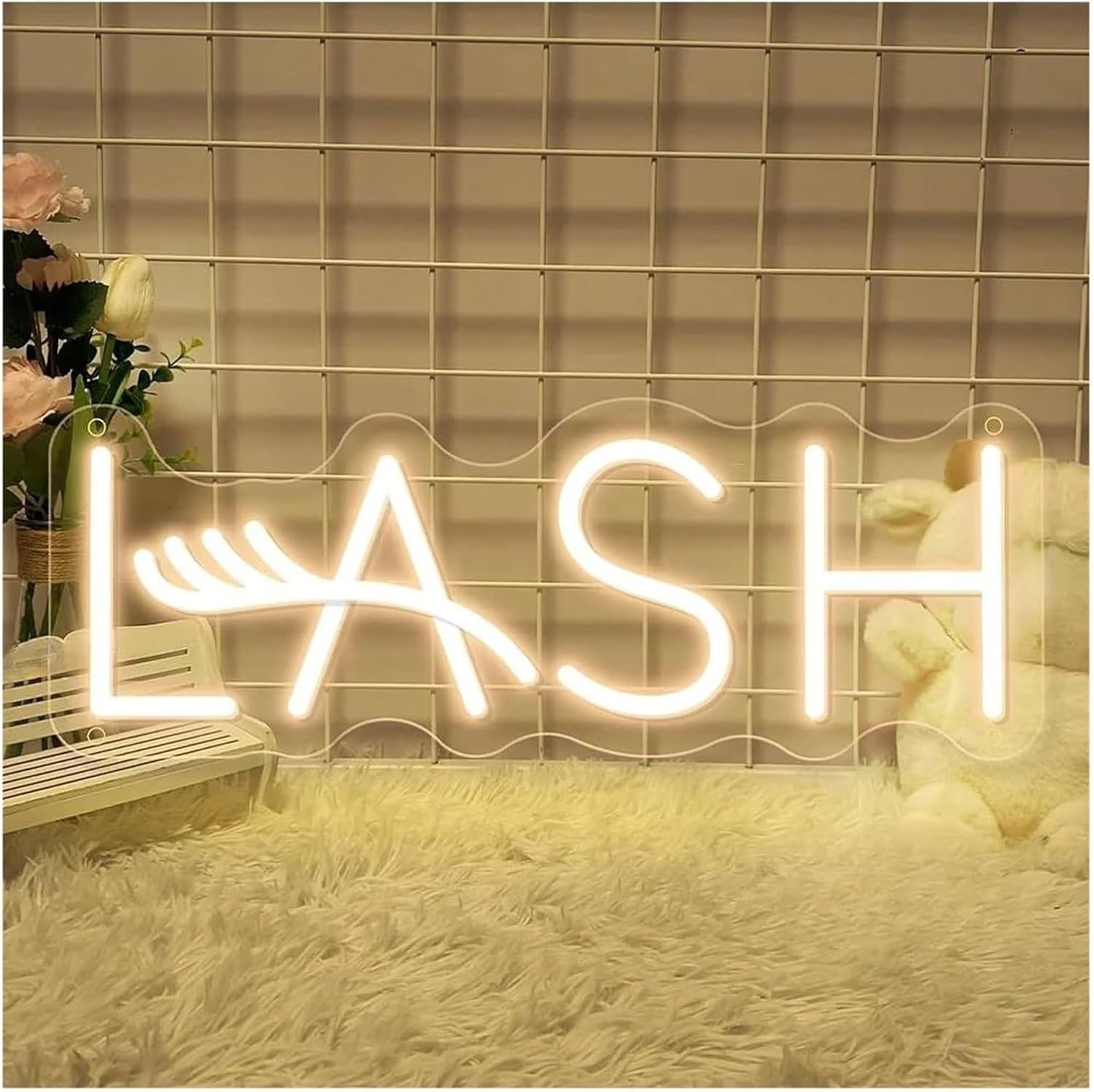 For neon Sign Lash Dimmable Lights For Beauty Salon Wall Hanging(One) image 4