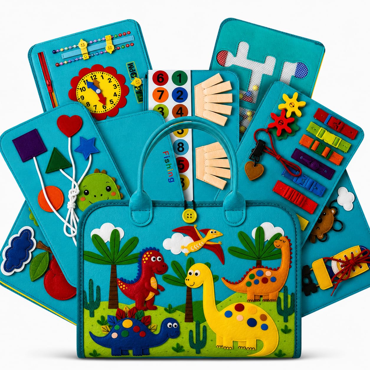 Libro Montessori 1 Año Busy Board, Libro Montessori 2 Años, Busy Book Sensorial Bebé, Libro Interactivo 2 Años, Actividades Educativas, Motricidad Fina, Juguete Infantil