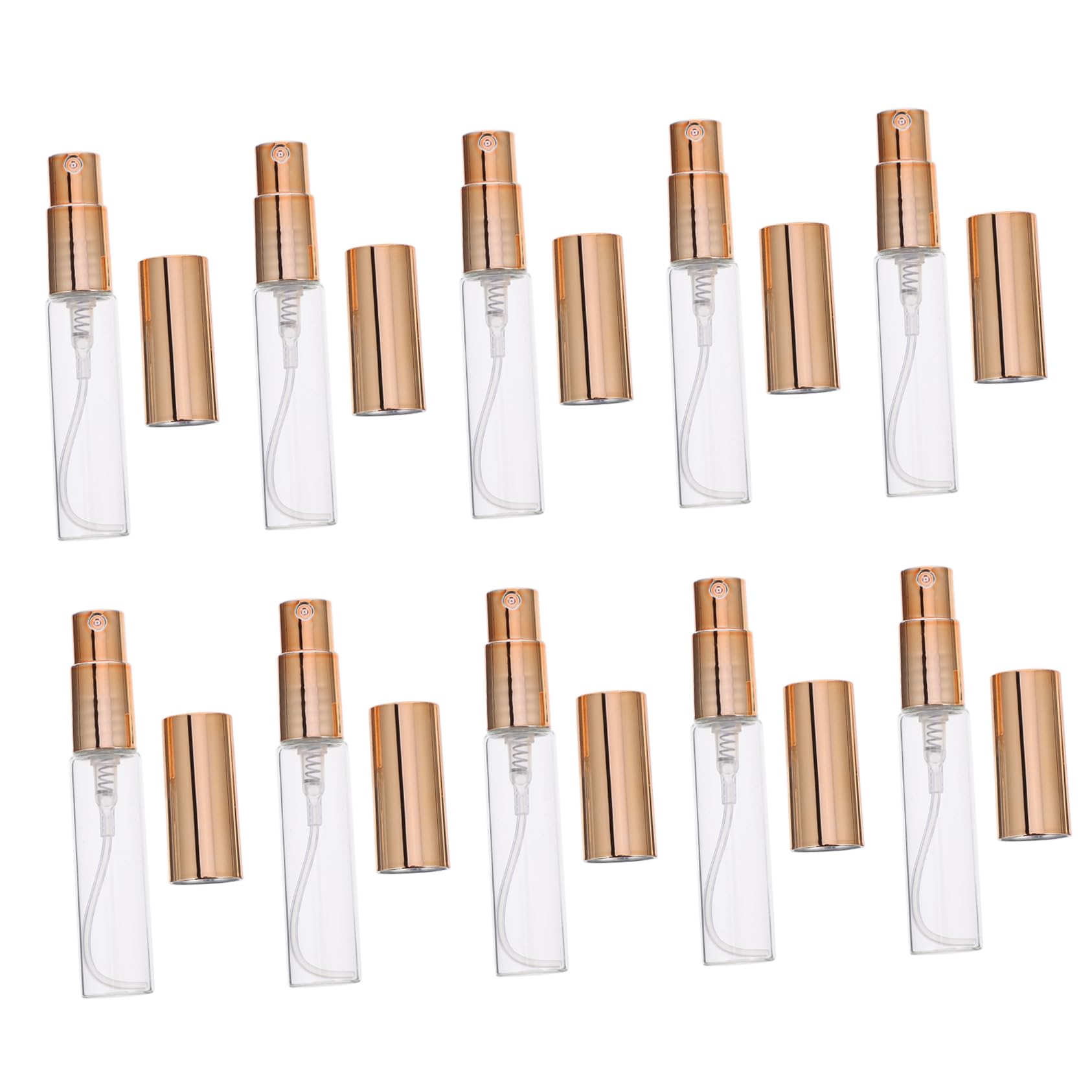 FRCOLOR 50 flaconi spray, riutilizzabili, vuoti, bottiglie di profumo, bottiglie vuote, per campioni di profumo, mini bottiglie di profumo, vuote da viaggio, strumento cosmetico in