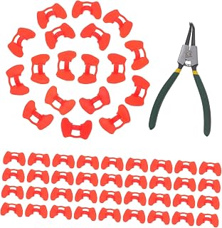 YARNOW 100piezas Gafas Antipicoteo Para Gallinas y Pollos Color Rojo Material Resistente Para Aves De Corral o De Gallinas