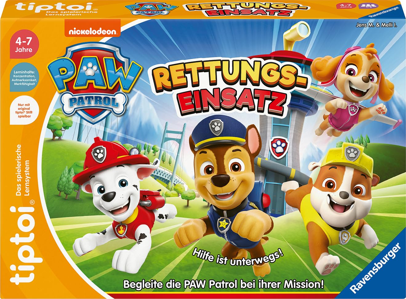 Ravensburger tiptoi Spiel - PAW Patrol Rettungseinsatz