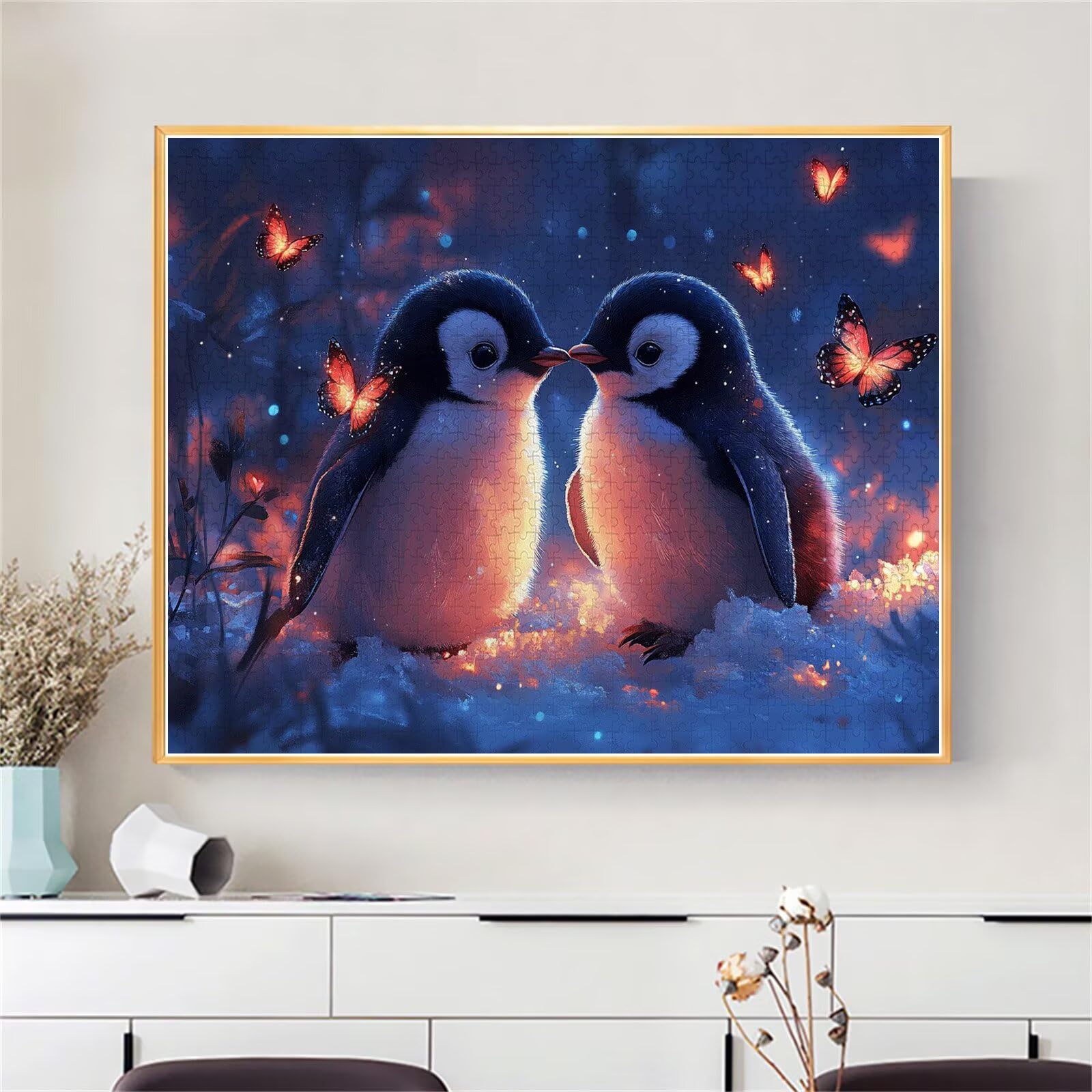 Puzzle Erwachsene 2000 Teile Pinguin Tier Educa Jigsaw für Kinder ab 8 Jahren Mädchen Jungen, Erwachsene Impossible Klassische Puzzles Schwer, Anspruchsvoll Spielspaß, Als Geschenke 70x99cm t-860