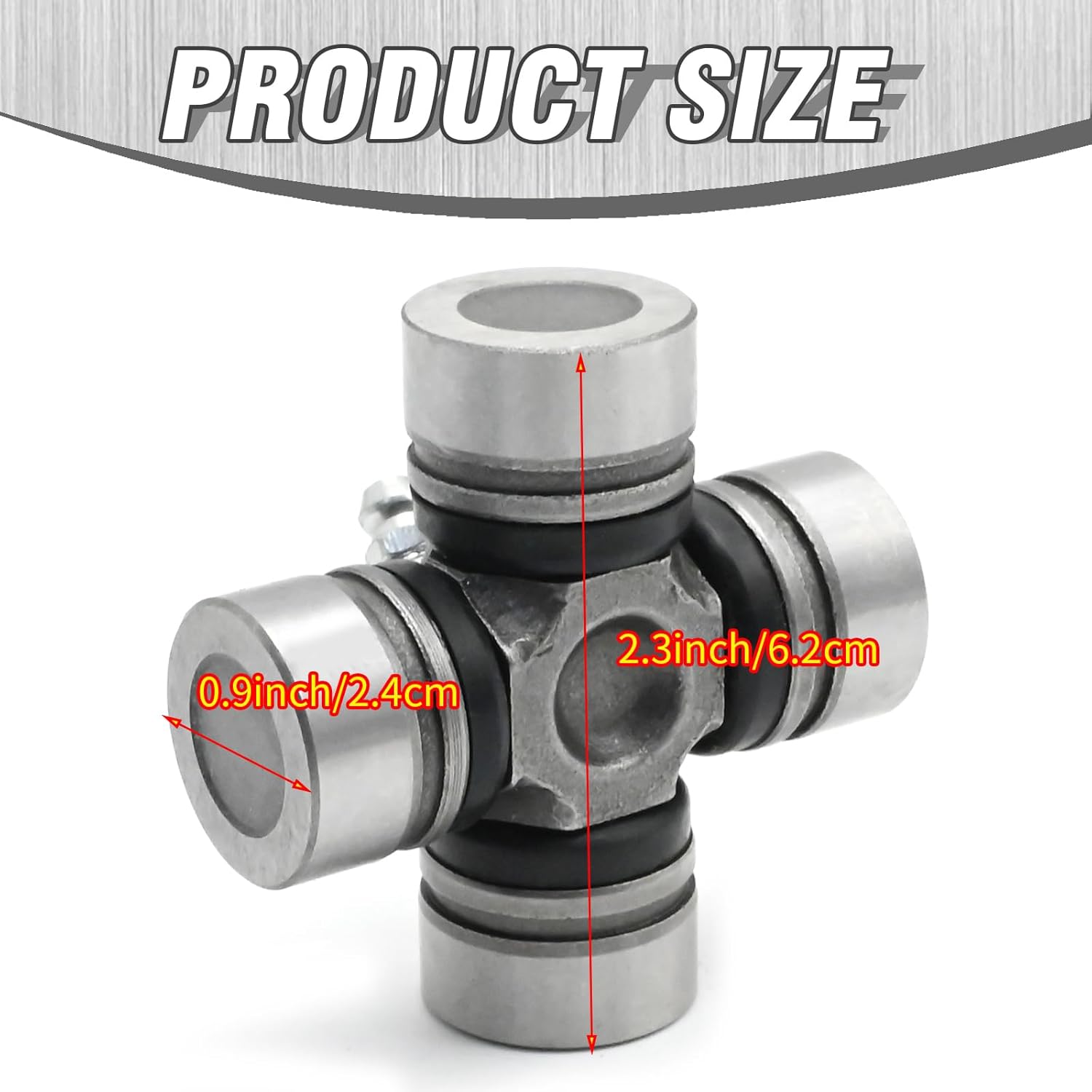 4 Set 2202015 Front and Rear Drive Shaft U-Joint, Prop Shaft U-Joint Set, Replacement for Polaris ACE General 1000 Ranger 400 500 700 800 RZR Scrambler Sportsman 550 600 700 800 850