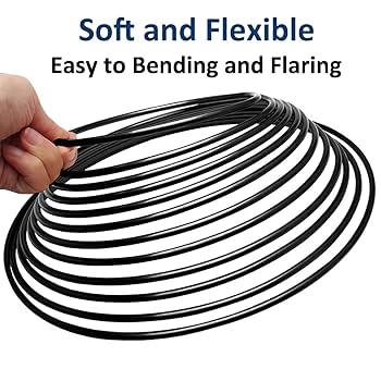 3/16 Inch PVF Coated Steel Brake Line Kit, 3/8-24 IFF