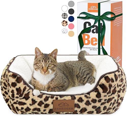 Miniatura 8 de Cama rectangular para perros y gatos, para mascotas, regalo para cachorros y gatitos, lavable a máquina, sofá cama mullido calmante para mascotas