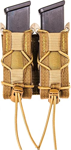 High Speed Gear, bolsa para cargador de pistola doble TACO MOLLE, fabricado en los Estados Unidos.