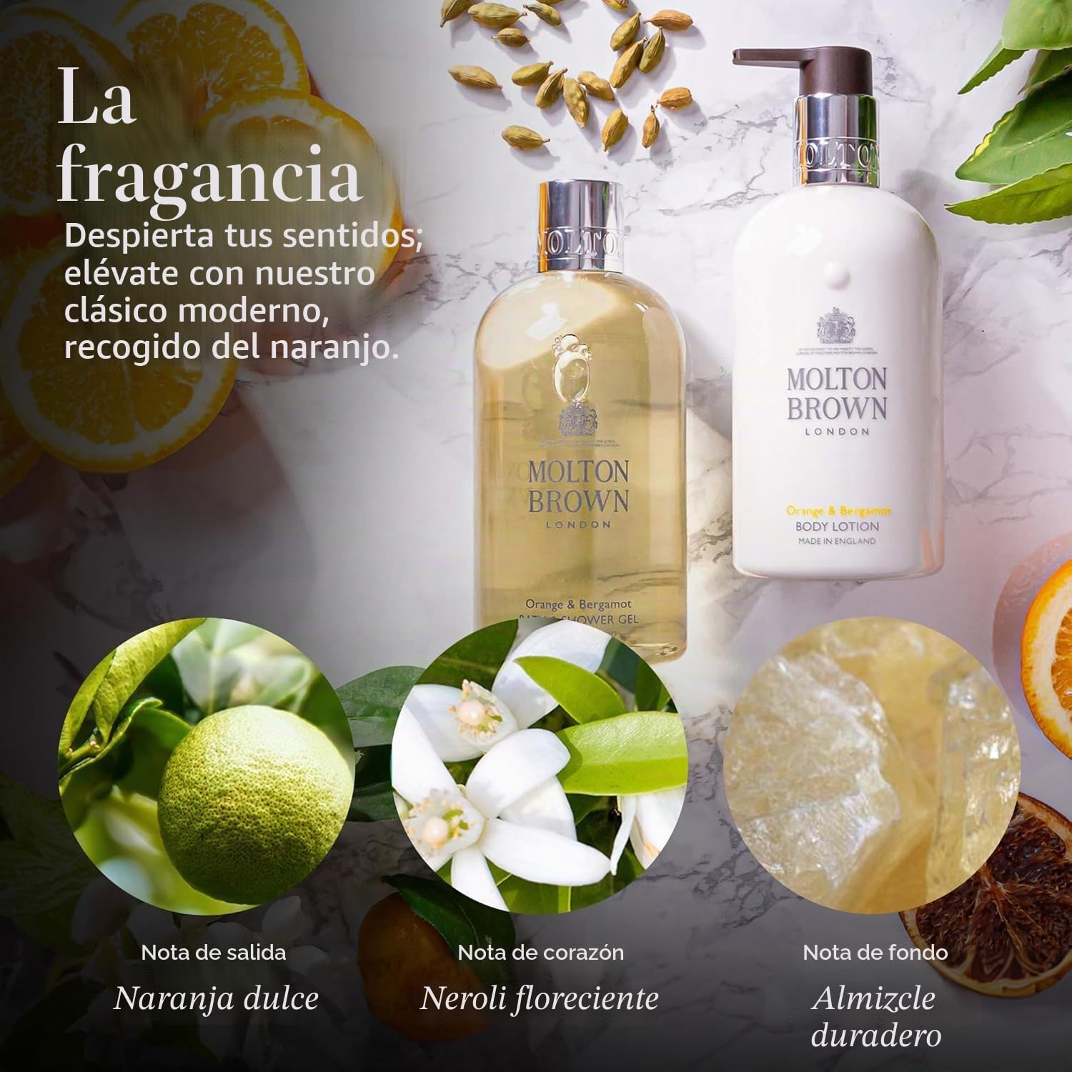 Molton Brown Jabón líquido recargable naranja y bergamota 400 ml