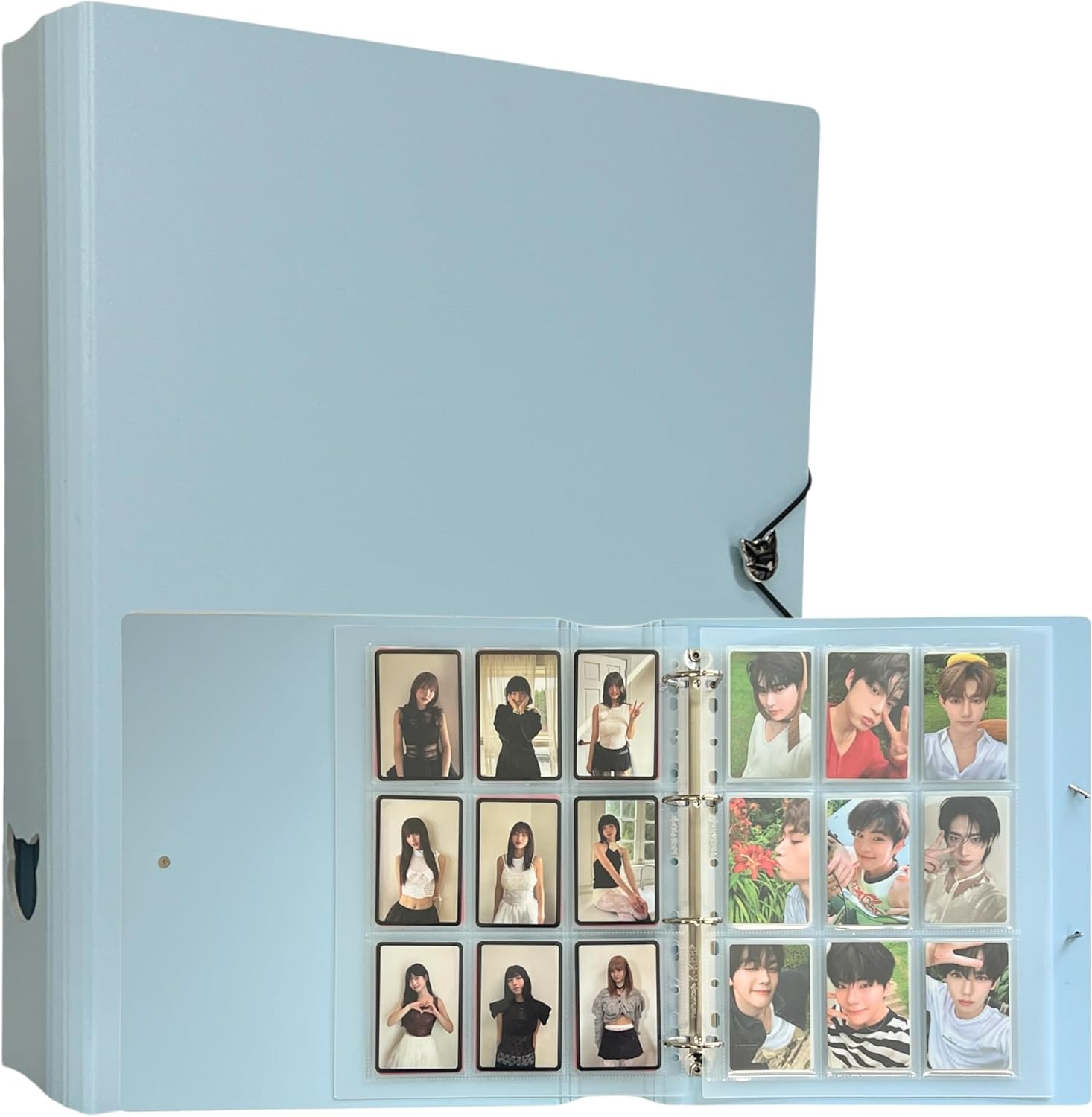 A4 Plus Binder 1.5 inch with 30 double-sided pages (Icy Blue) by MEOWCAFE