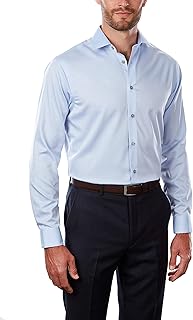 Calvin Klein Men's Dress Shirt Regular Fit Non Iron Herringbone