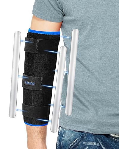 Elbow Brace Support for Pain Relief for Sleeping - Comfortable and Effective Brace for Ulnar Nerve Entrapment, Tendonitis, Sports, Arthritis,