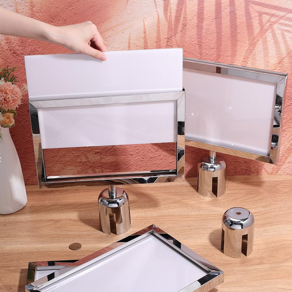 BENECREAT 4 Set Doppelseitiger Schildrahmen 245x315mm Ständerschildhalter