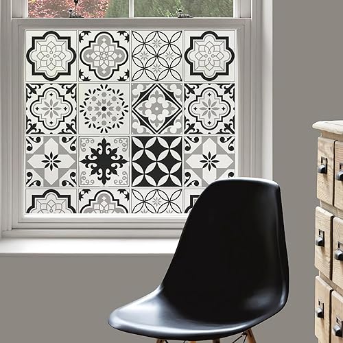 Miniatura 4 de DKTIE Talavera - Película esmerilada de doble cara para vitrales con herramientas de instalación, esmerilado de doble cara y adherencia estática (R,