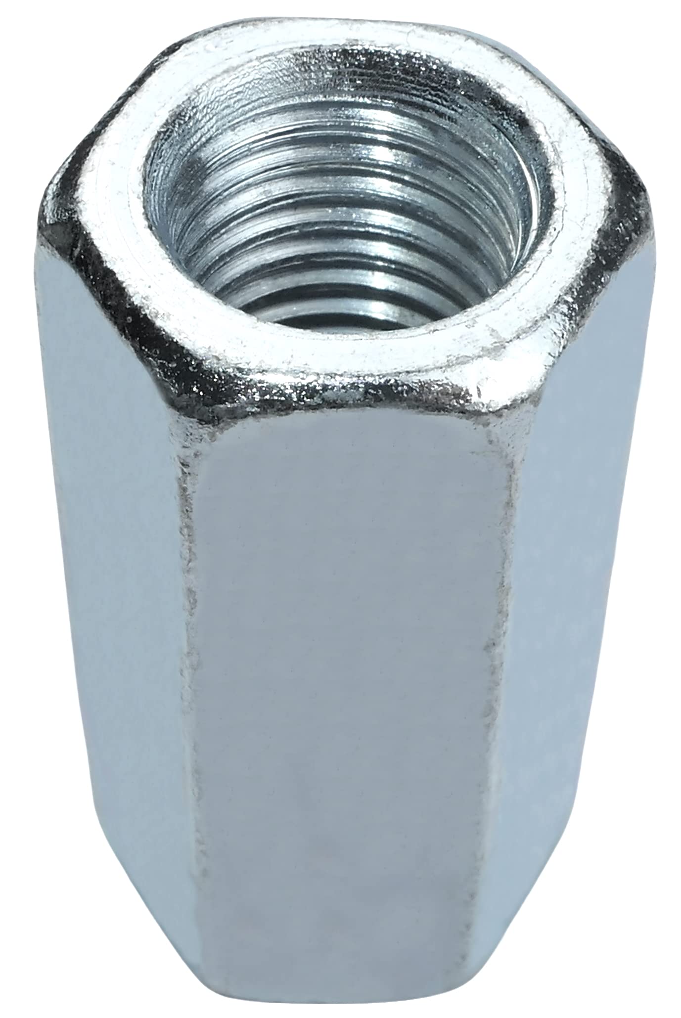 AERZETIX - C58235 - Set di 2 Dadi di accoppiamento esagonali allungati M16x50mm - dado di prolunga con filettatura metrica - in acciaio zincato