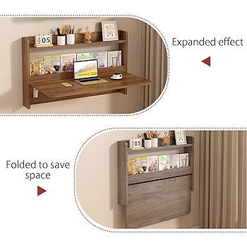 Amazon.com: Wall Mounted Folding Table,Folding Wall Shelf