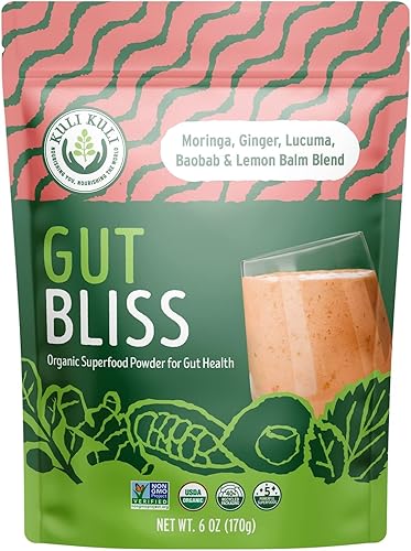 Miniatura 1 de KULI KULI Organic Gut Bliss - Mezcla de superalimentos, 6 onzas