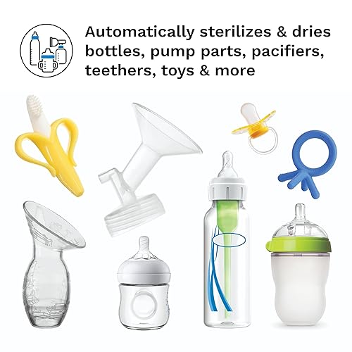 Miniatura 2 de Baby Brezza Máquina esterilizadora y secadora para biberones esterilización eléctrica al vapor ajuste universal chupetes vidrio plástico y biberones