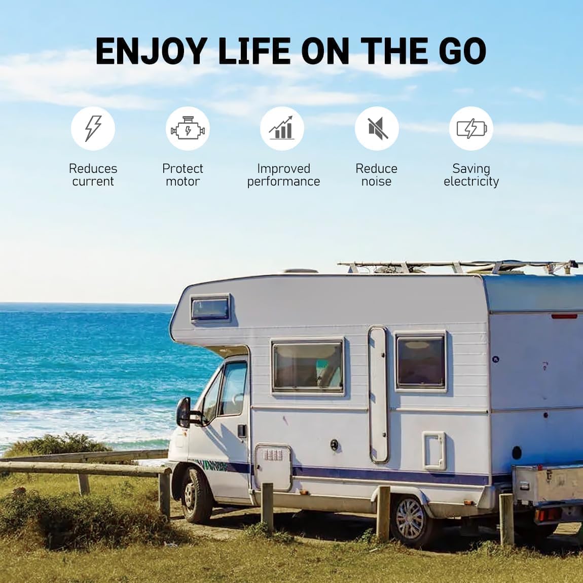 BELZAR Soft Start for RV Air Conditioner - Safeguard Electrical Equipment, AC Soft Start Kit for RV,Reduce Startup Current; Ideal for RVs, Campers, Trailers, and Vehicle AC Systems easy RV install