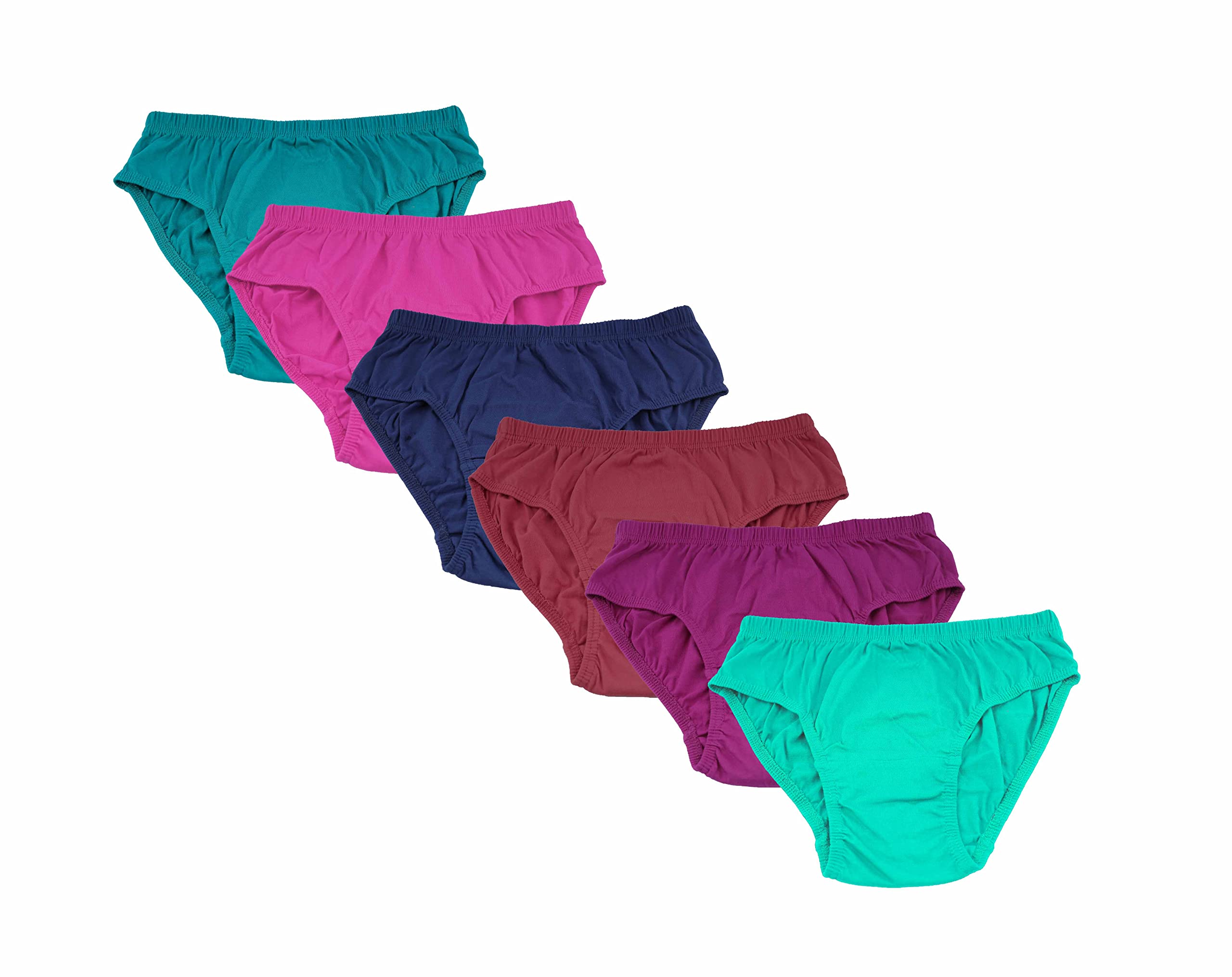 Women's Cotton Lycra Multicolor Hipster Casual/Regular Panties Pack of 6
