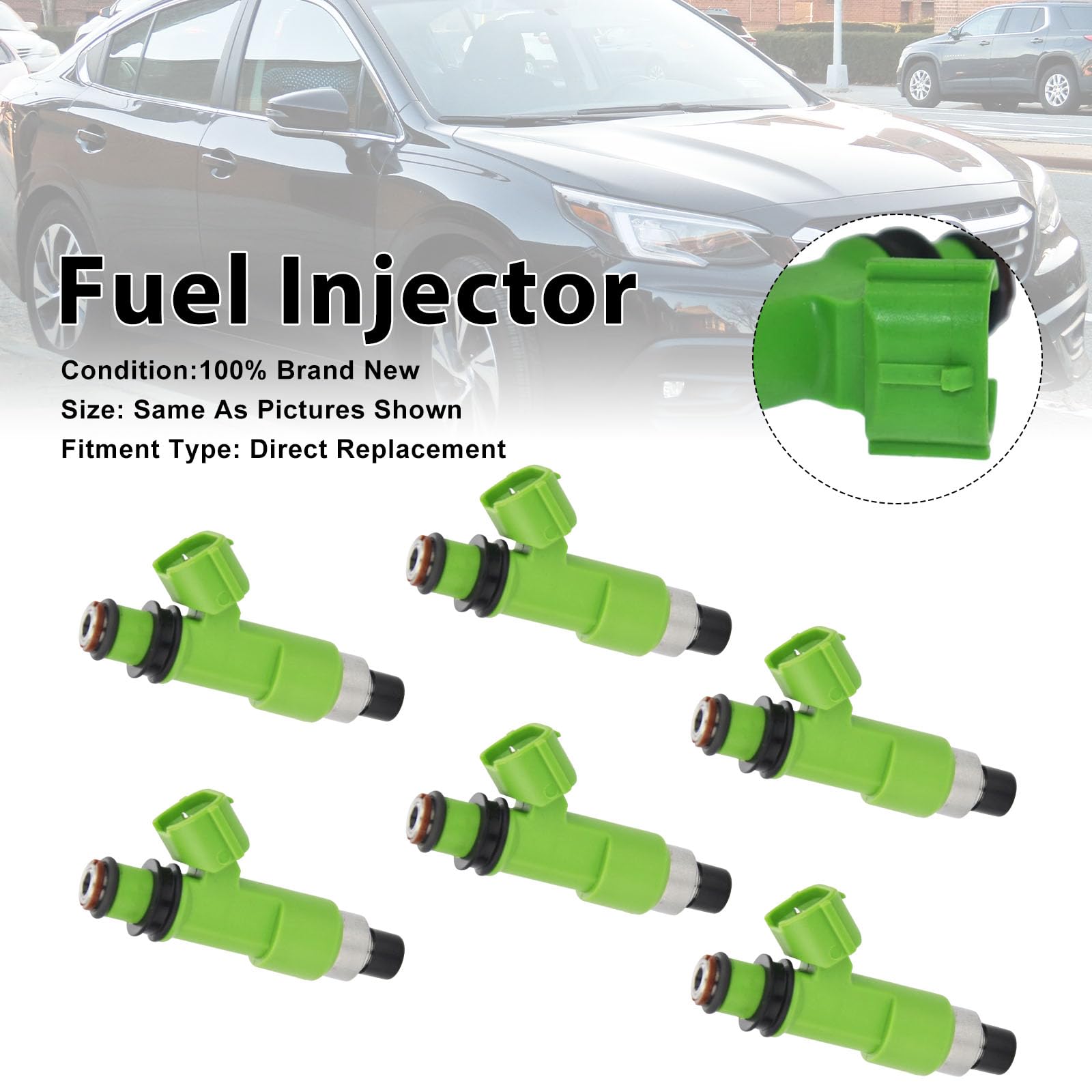 6Pcs Fuel Injector para Subaru Legacy Tribeca 2008-2014 2010-19