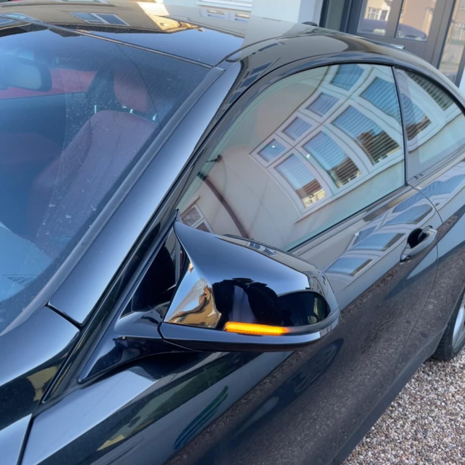Spiegelkappen Außenspiegel für BMW 1 2 3 4er F20 F21 F22 F23 F87 F30 F31 F34 F32 F33 F36 X1 (E84) Tuning Zubehör Aussen Accessoires - Optik Schwarz Glänzend