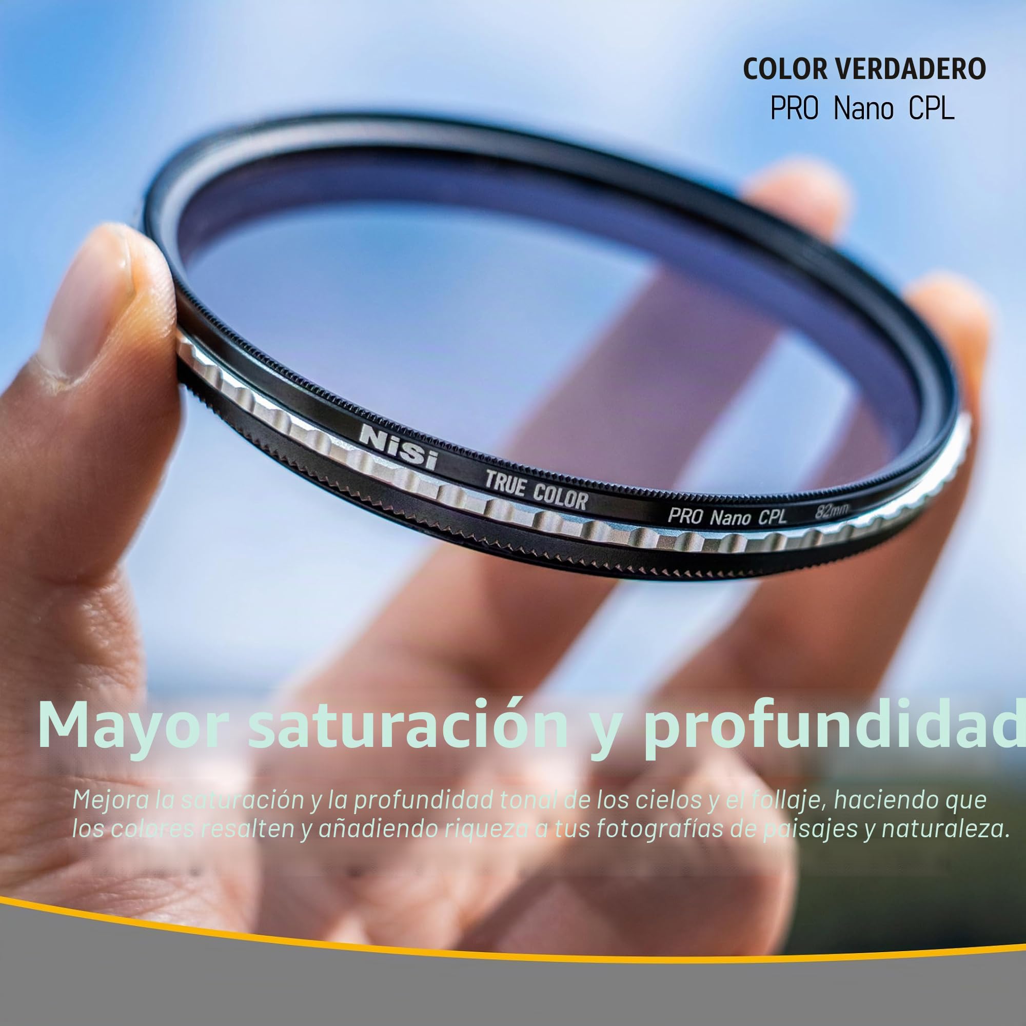 NiSi True Color CPL 95mm Filtro Polarizador Circular con Revestimiento Pro Nano Coating