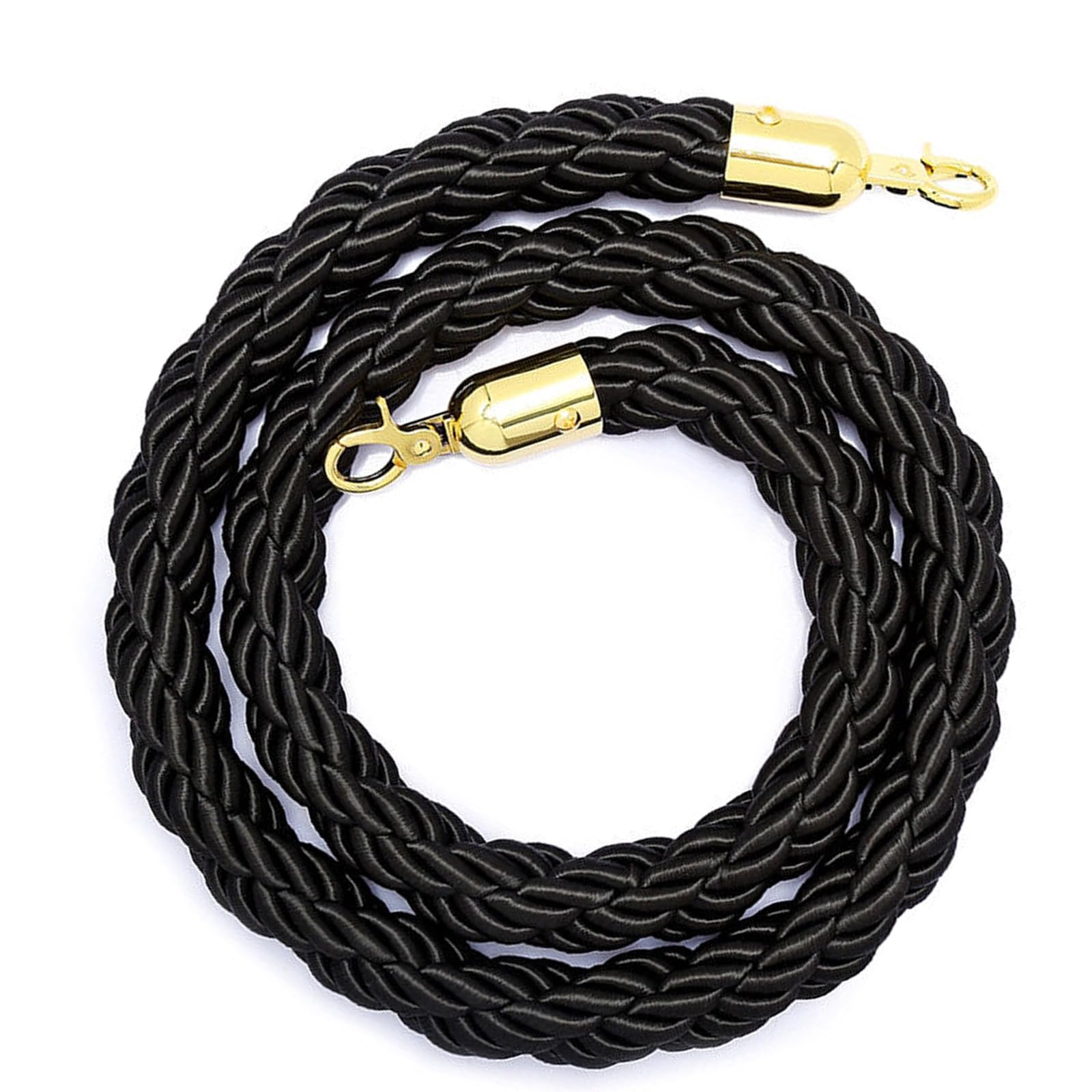 Contrôle des foules efficace avec cette corde de barrière noire 2m