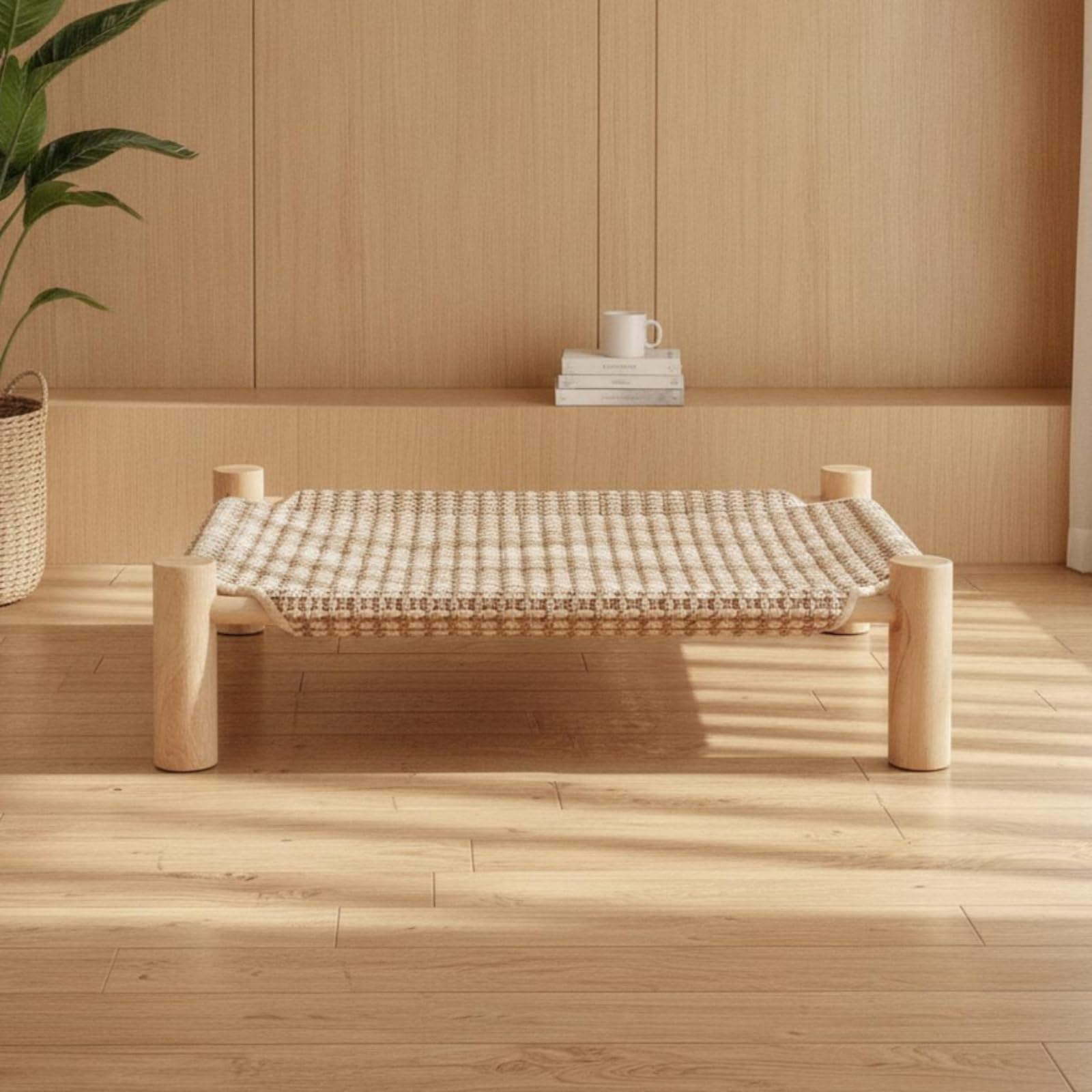 Cama Elevada para Perros Cómoda, Grande 63 × 49 × 13 Cm