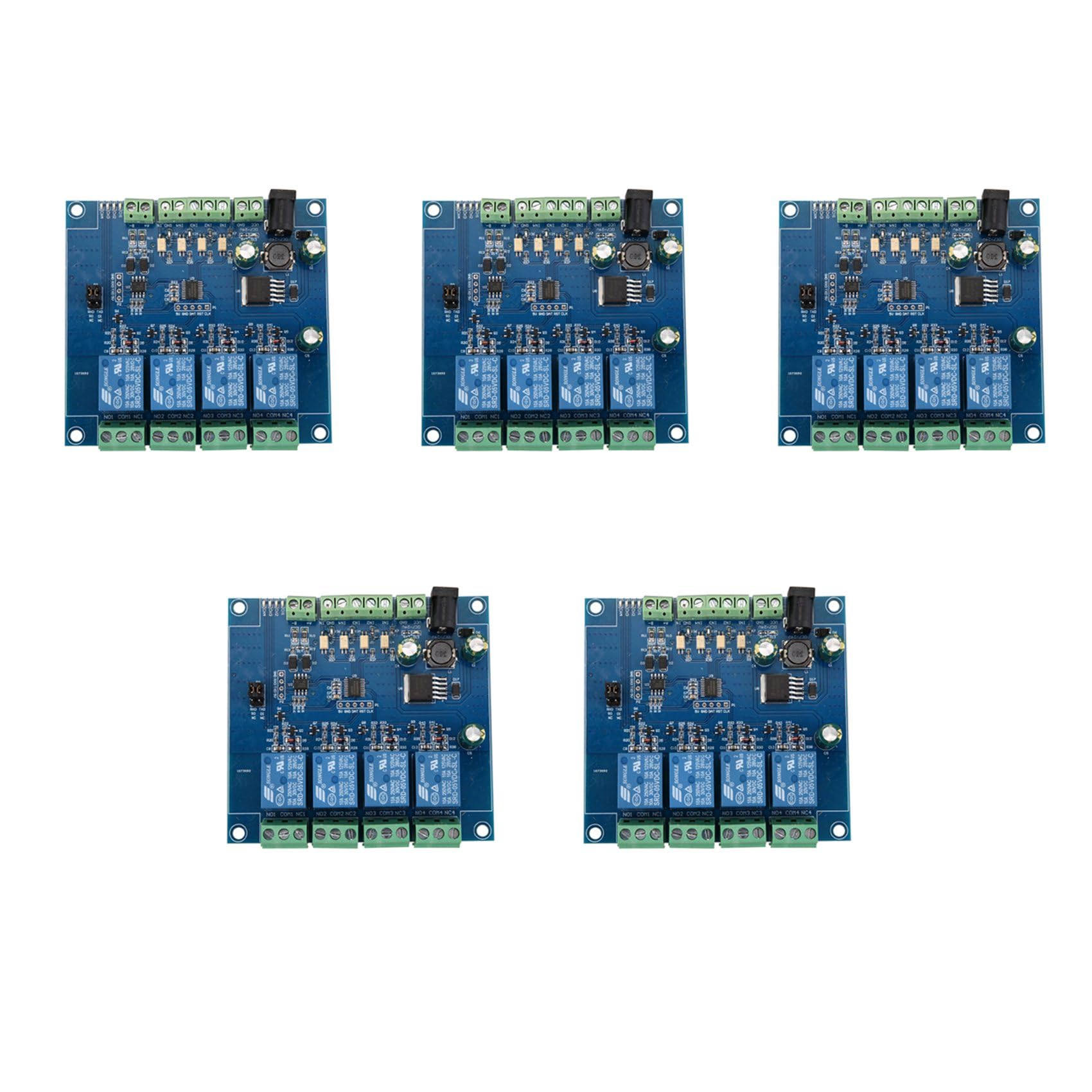 5X Module de Relais Modbus Rtu 4 Canaux Entrée 485 Ttl Uart Communication 4 Canaux Entrée Module de Relais 7-24 V