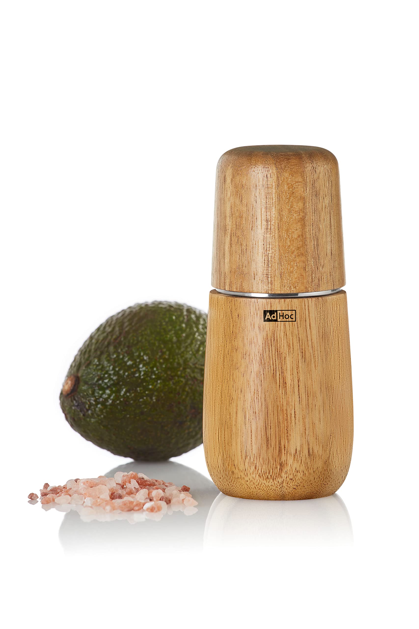 AdHoc MP721 - Molinillo de sal Yono, CeraCut®, cerámica, madera de acacia, acero inoxidable