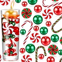 10065 Pieces Christmas Filling Floating Pearls, Christmas Vase Filler Pearls, Floating Candy Beads for Vase Filler, Christmas Party Decoration