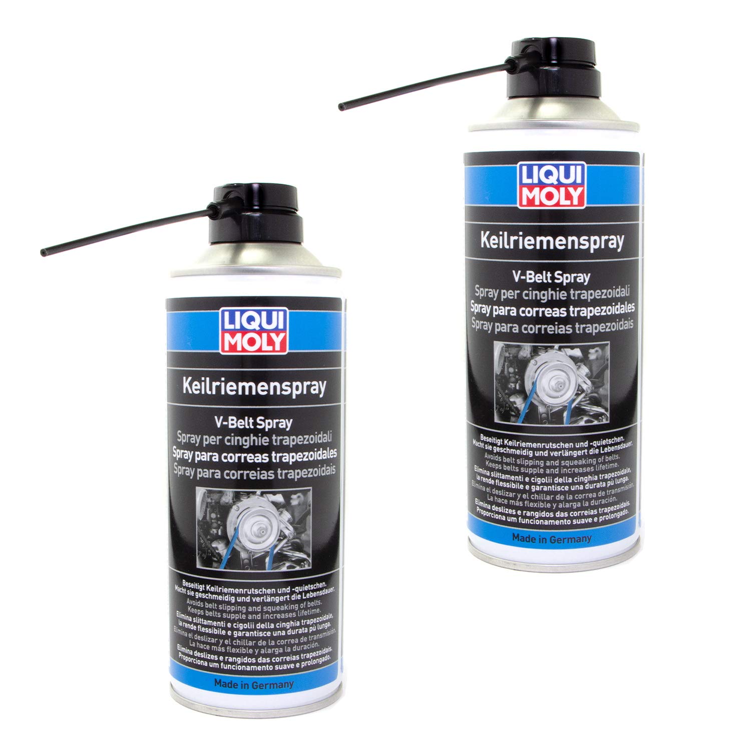 Keilriemen Antriebsriemen Zahnriemen V-Belt Spray LIQUI MOLY 4085 2x 400 ml
