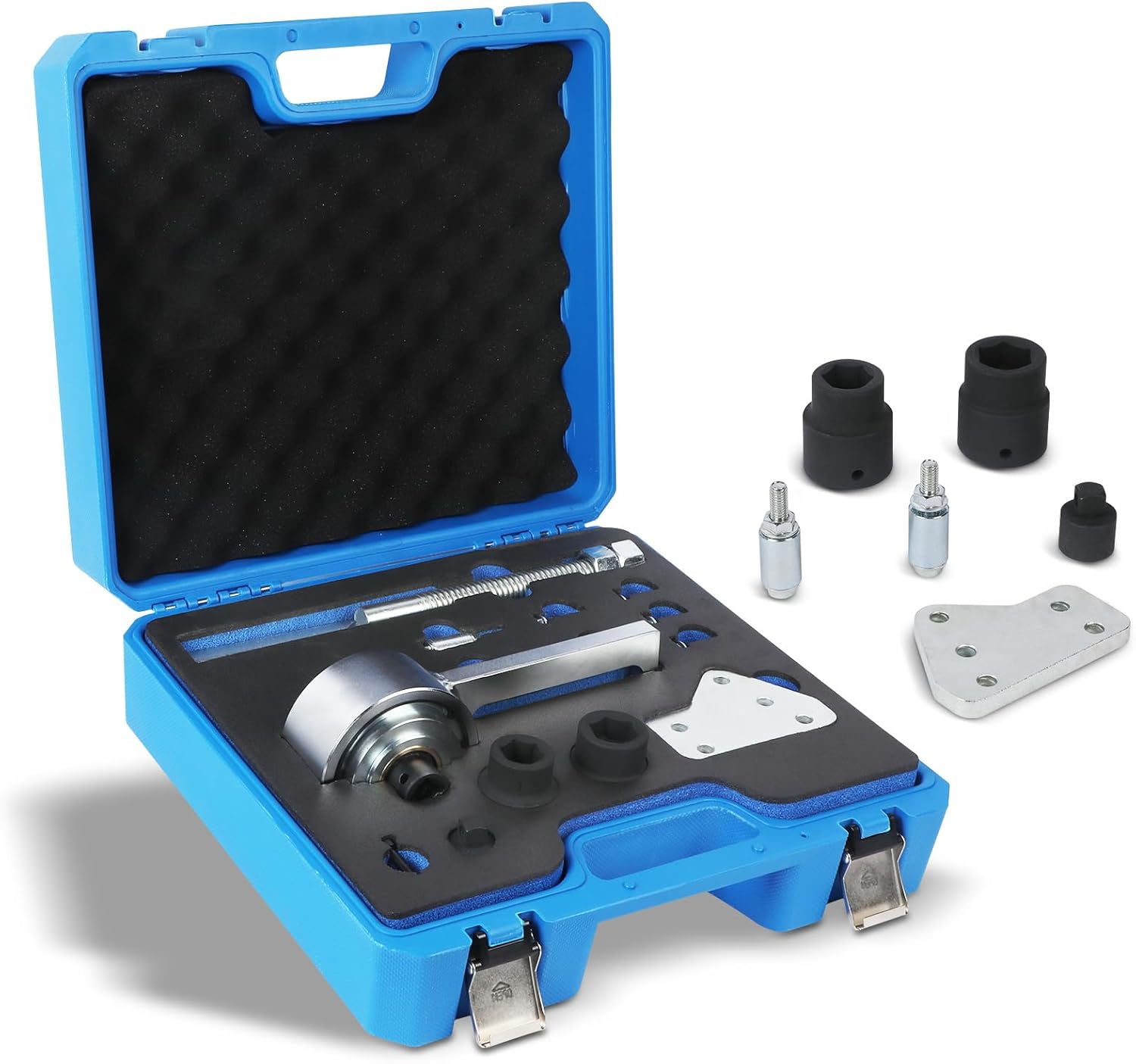 Torque Multiplier Set for Ford 1.0L/1.1L Ecoboost/Duratec Engine Crankshaft Belt Pulley Removal Tool 1: 5 Labor Saving & 1/2" Drive 1500Nm Compatible with Ford 1.0L 1.1L 2.0L Engines