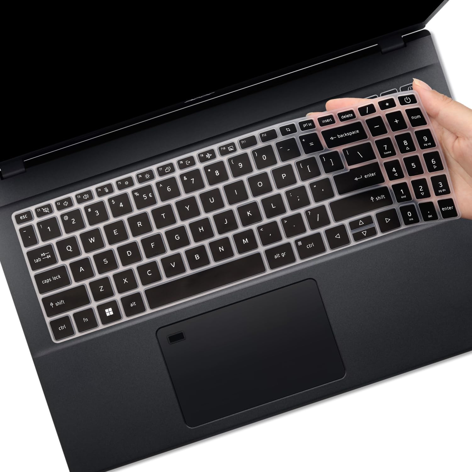 Keyboard Cover for 15.6" Acer Aspire 3 A315-24P-R7VH A315-24PT A315-510/59/58, Aspire 15 A15-41M/51M/61M, Aspire 5 A515-58GM/58M/58MT/58PT A515-57G/57 15.6" (Not Fit A515-46~A515-56 & Aspire 16)