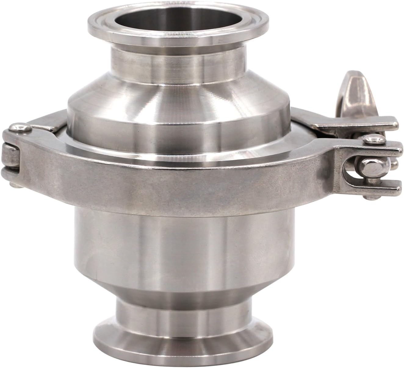 DERNORD Sanitary Check Valve - One Way Flow - 1.5" Tri Clamp Style, Stainless Steel 304, FKM Gasket (1.5" Tri Clamp Check Valve)