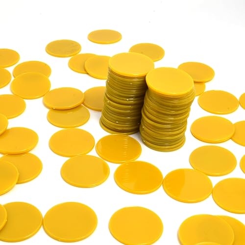 Miniatura 8 de Smartdealspro 100 unidades de 1.260 in1.26 pulgadas de plástico opaco para contadores de aprendizaje Discos Mini fichas de Poker Fichas de Juego con