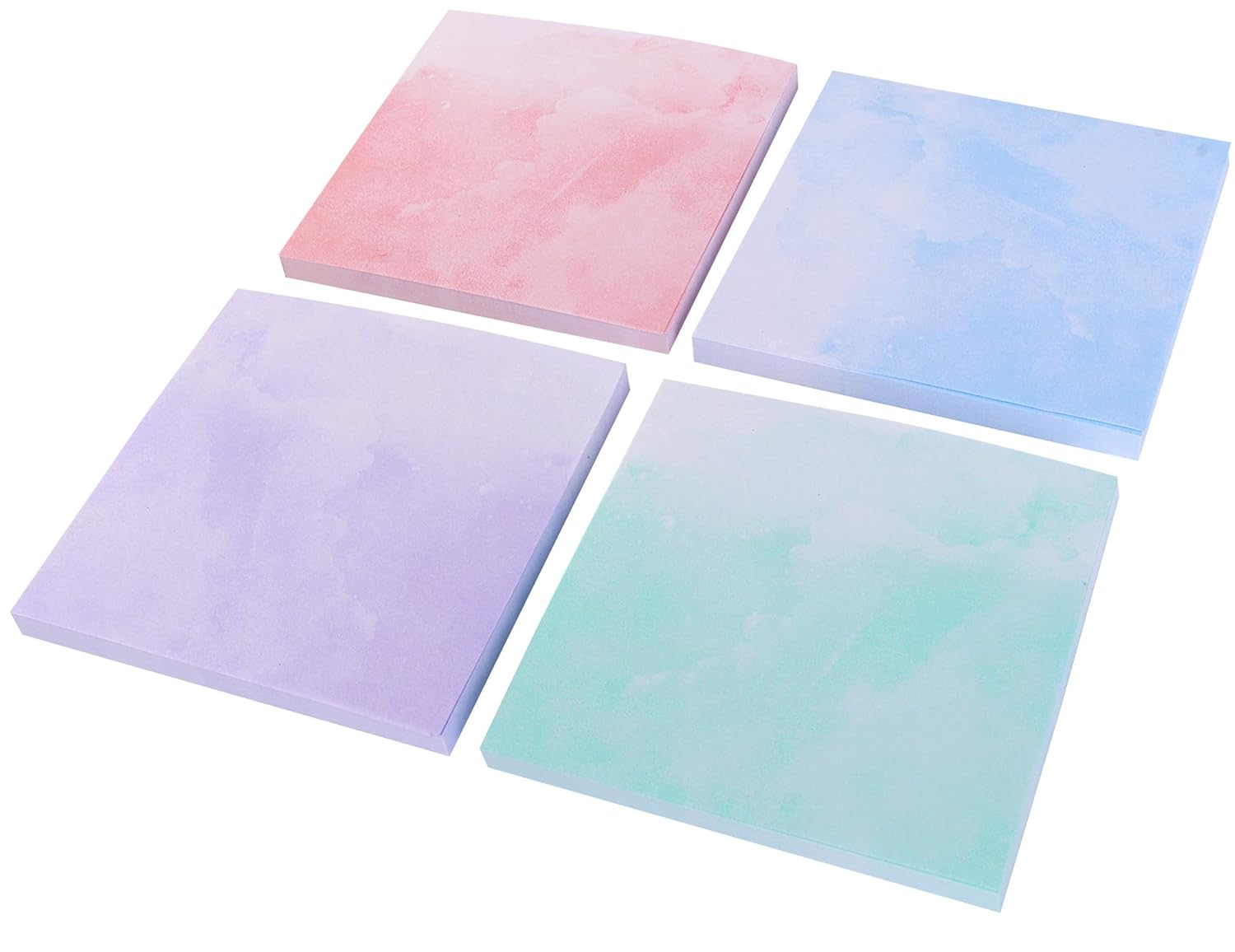 Amazon Brand Umi Sticky Notes Pads, Memo Pads (3x3 Inches 4 Pastel