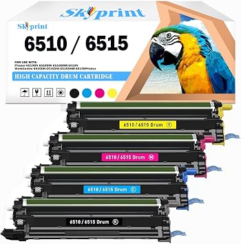 Phaser 6510 Workcentre 6515 Drum Cartridge Compatible for Xerox 108R01420 108R01419 108R01417 108R01418 Drum Unit for Xerox Phaser 6510 Workcentre 6515 Printer Drum